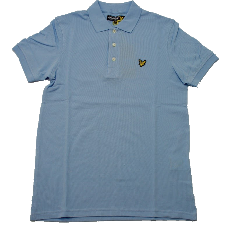 Рубашка-поло Lyle & Scott Classic Plain Pique Blue Lagoon
