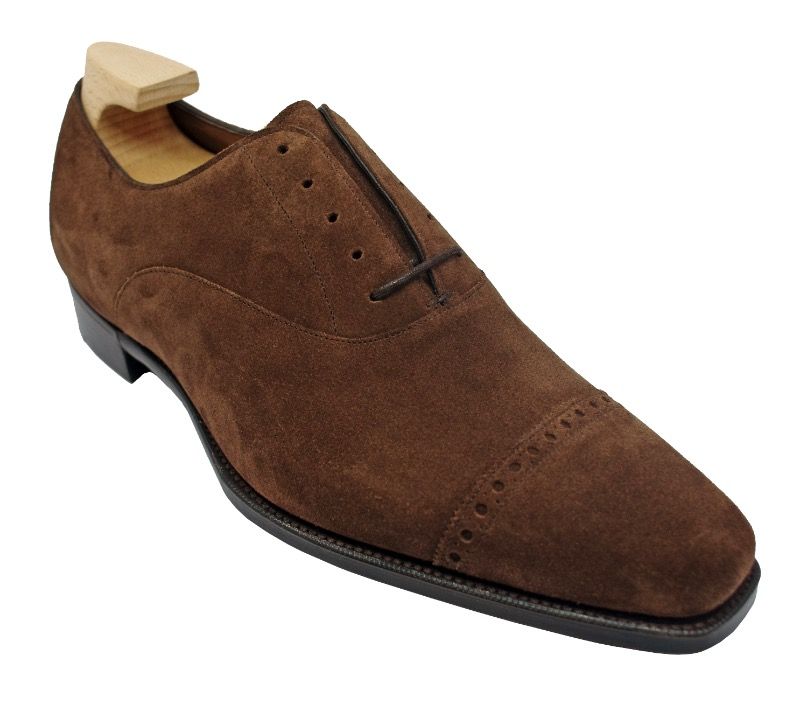 Туфли Gaziano & Girling Cambridge Oxfords in Mink Suede