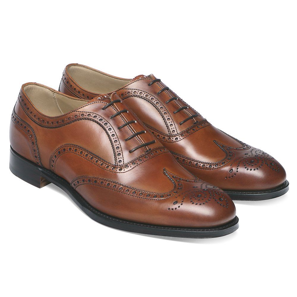 Joseph Cheaney Arthur III Brogue In Dark Leaf Calf Leather
