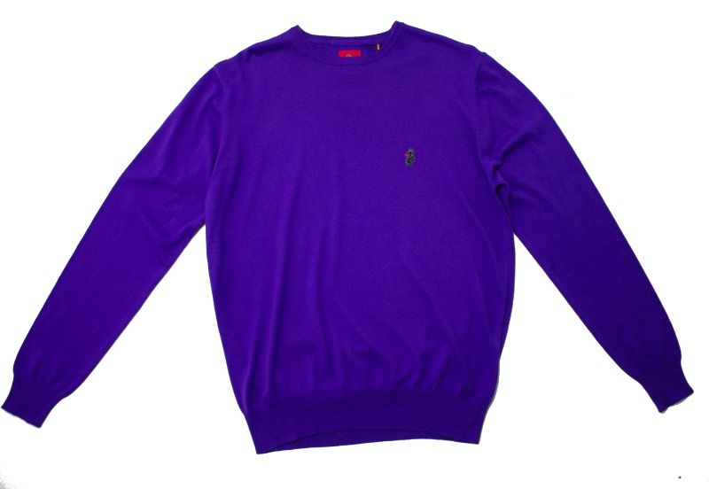 Luke Gerards Crew Neck Jumper in Purple