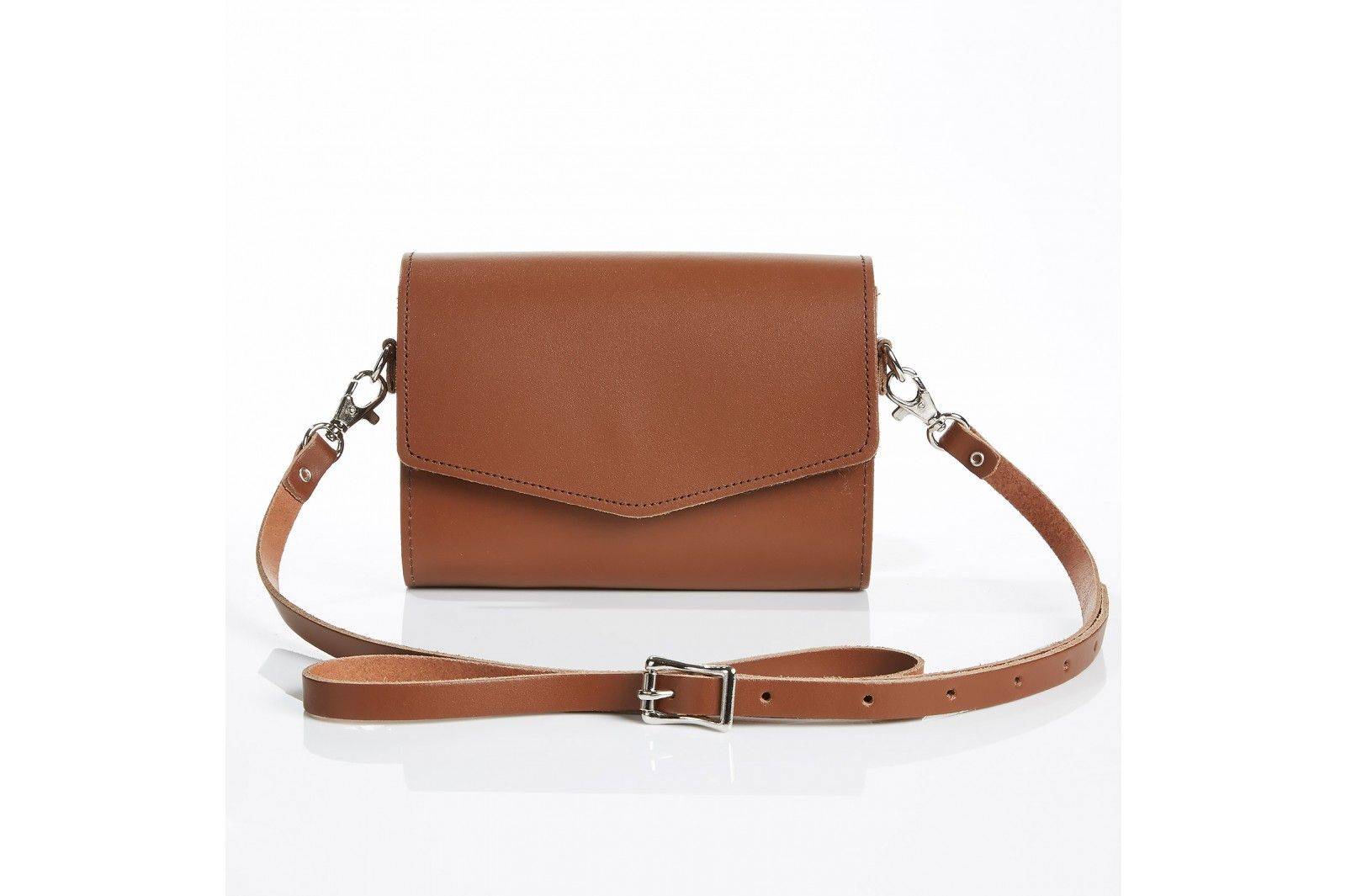 Сумка Zatchels Micro Clutch Classic Chestnut