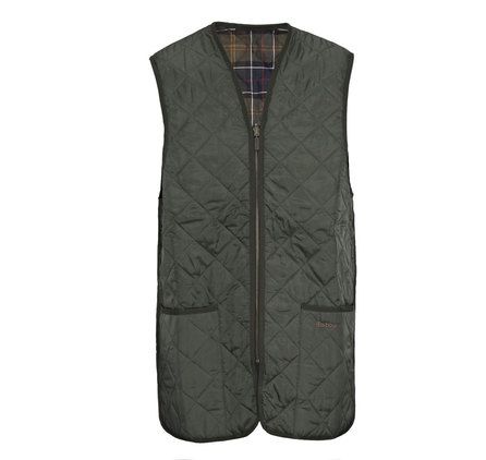 Barbour Quilted Gilet / Zip In Liner in Olive