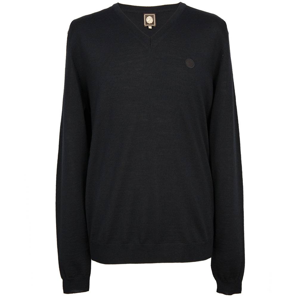 Свитер Pretty Green Hanover V Neck Navy