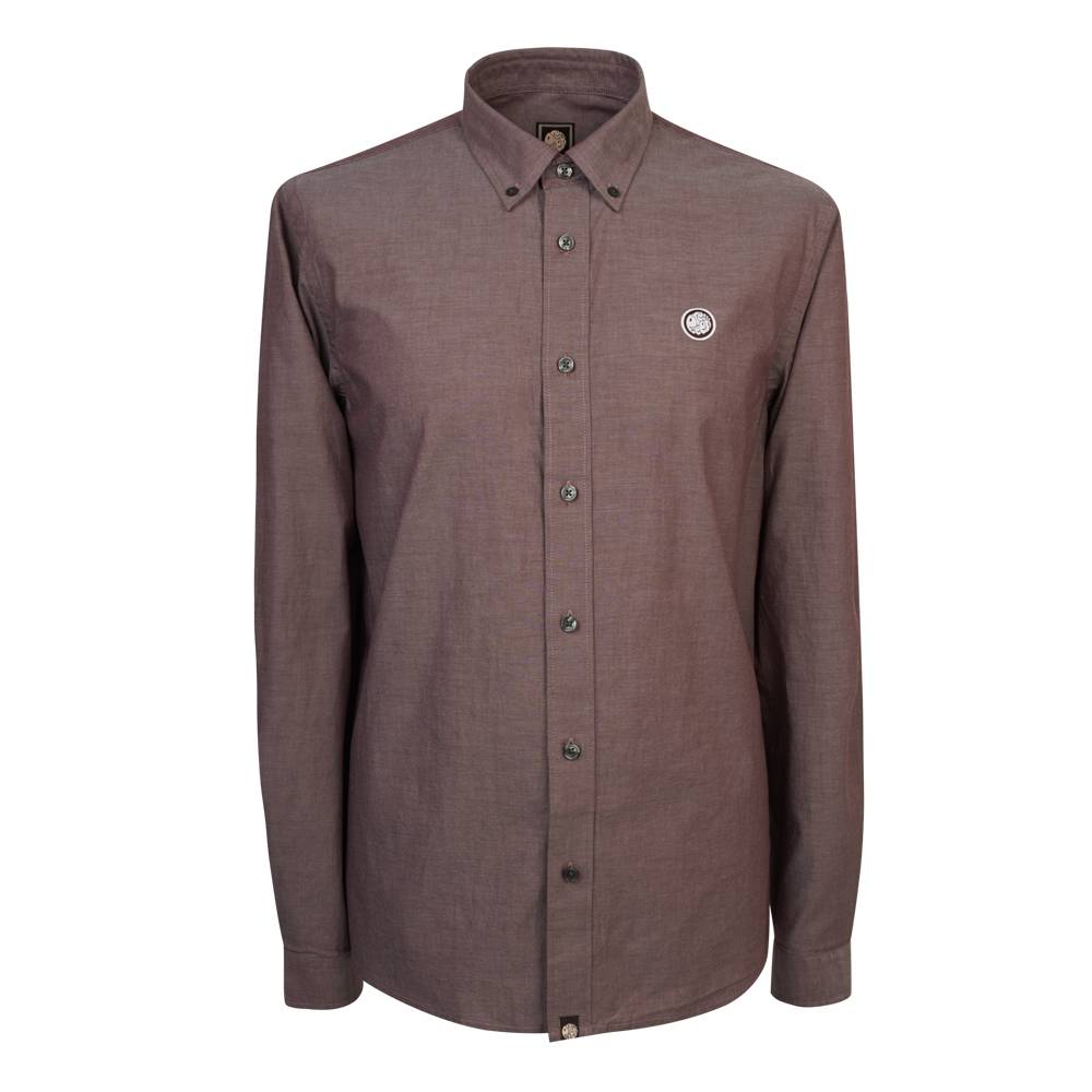 Рубашка Pretty Green Oldbury Burgundy