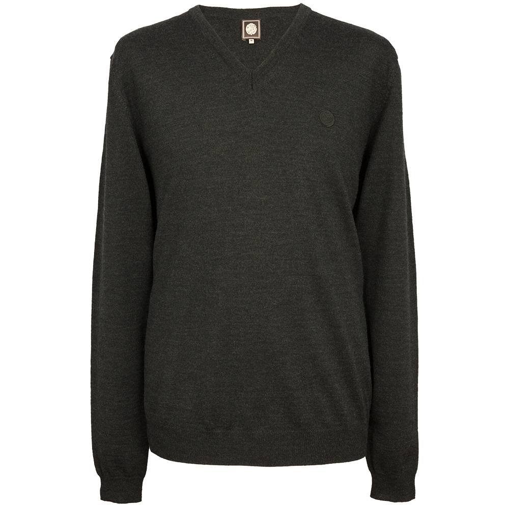 Свитер Pretty Green Hanover V Neck Charcoal