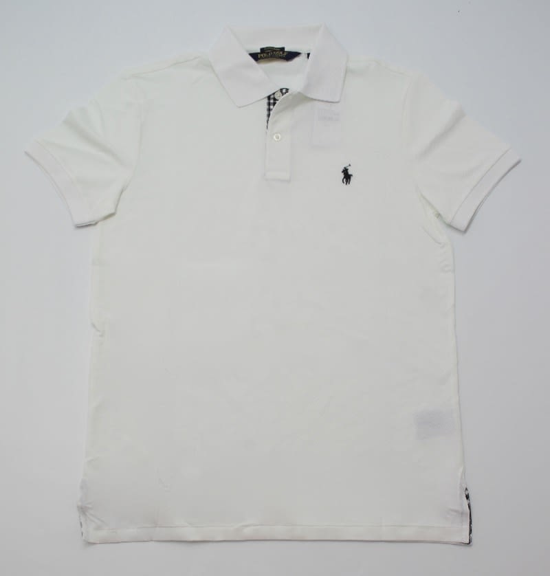 Рубашка-поло Ralph Lauren Check Trim White