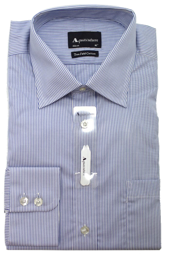 Aquascutum Beaufort Shirt in Blue Stripe