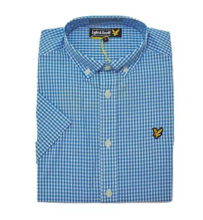 Рубашка с коротким рукавом Lyle & Scott Gingham Blue