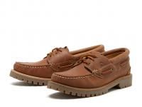 Chatham Sperrin Waterproof Boat Shoes in Cognac