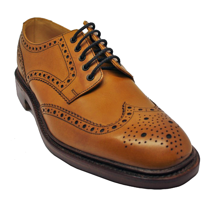 Loake Chester Brogue Shoe in Tan