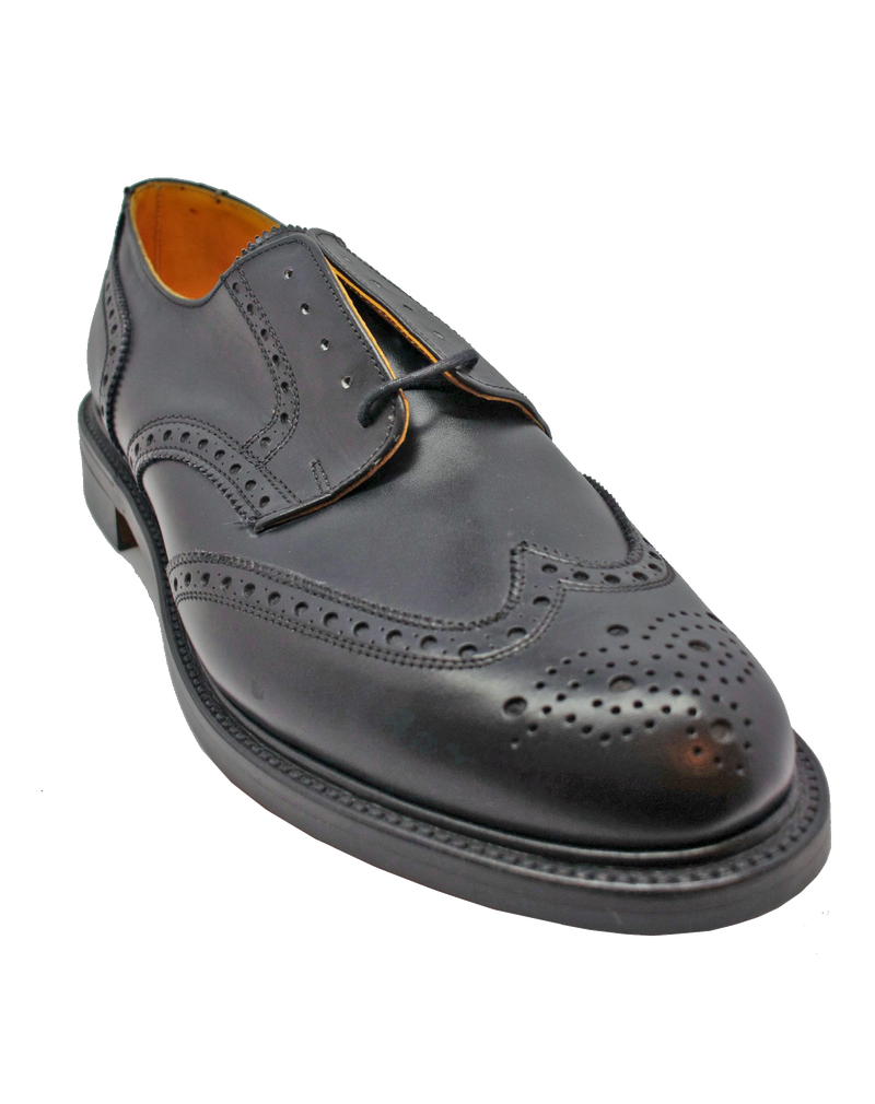Alfred Sargent Large Size Gibson Brogue in Black