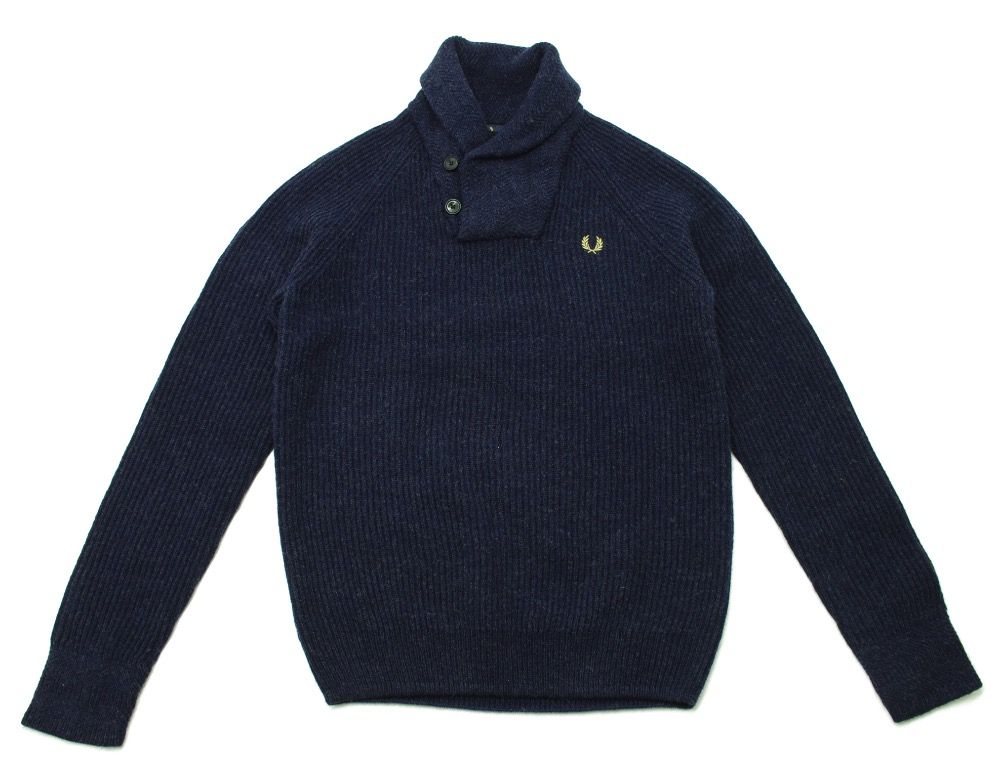 Джемпер Fred Perry Shawl Knit Wool Navy