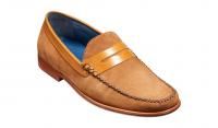 Barker William Loafer in Camel Suede / Cedar Calf